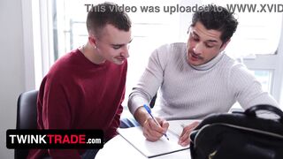 Step Sons Benjamin Blue & Ryan Jacobs Please Their Step Dads To Allow Them Go To Party - Twink Trade