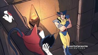 wolwerine fucking with blue twink