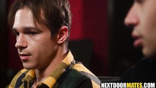 Closeted guy hookups with gay lover in cinema