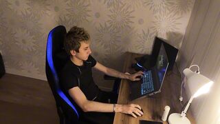 No29 Part 1: A guy fucks his cute stepbrother, gives a deep throat blowjob, and fucks the twink's tight ass. - 1 image