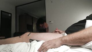 Crossdresser makes this guy fall in love with a great head massage. - 8 image