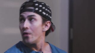 Straight boyfriend Jack Hunter fucked by border officer Nick Capra in the interrogation room