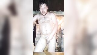 A gay man with the smallest dick in the world fucks anal and sucks a huge dildo after an ass! Russian porn with conversations