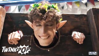 TWINKPOP - Elf Twink Danny Fantasy Rides Kenzo Alvarez After Getting Fucked In The Stocks At The Fair
