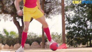 Football twinks player bareback and feet fetish bdsm outdoor