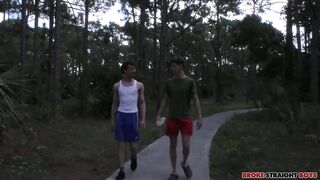 Tight Twinks Have Outdoor Orgasms