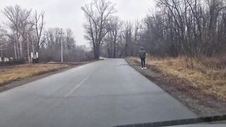 Picked up a stranger on the highway and fucked him hard in the ass for a ride, without condoms, and came on his ass - 1 image