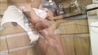 Black Gay Twink Jerking Off - 4 image