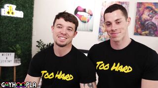 Two Juicy Hunks Collide! Muscle Micky Fucks Juicy Jeremy!