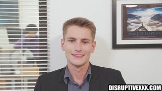 Hot gay sex in the office