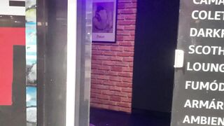 A hot bareback fuck at the sex club.