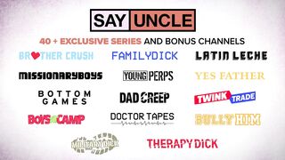 Horny Step Brothers Jax Thirio & Caleb Morphy Bareback Fuck Passionately On The Couch - FamilyDick - 1 image