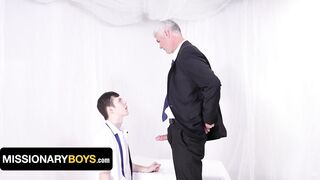 Big Cock Priest Pounds Teen Sinner Bareback In His Office After Confession - Missionaryboys