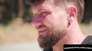 RAGING STALLION - Spain Heatwave Hitchhike - Ripe Pits & Big Dick Bareback