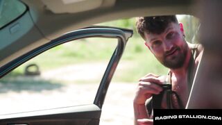 RAGING STALLION - Spain Heatwave Hitchhike - Ripe Pits & Big Dick Bareback
