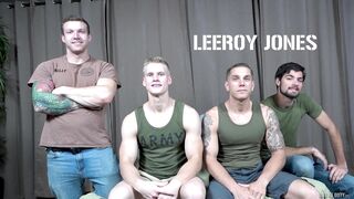 ActiveDuty Hunky Recruits Bareback Foursome