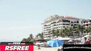 RAGING STALLION - Muscle Twunk Ed Torres Rimmed & Fucked Bareback by Hugs' Massive Uncut Dick!