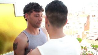 ASGMAX - Lost in Barcelona - Hunk Tourist Johnny Hackson Gets Sweaty Bareback Ride from Hung Local Luka