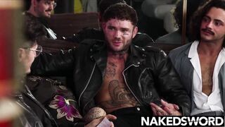 Joel Hart & Rod Impale Luca Del Rey in a hardcore bareback ride