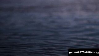 Watch this wild interracial bareback action with a bearded stallion and his hung black buddy