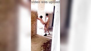 Young Asian twink takes raw muscle pounding in the open air - 6 image