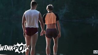 Marcus McNeill and Finn August get wild in the woods with deep bareback forest sex and deep oral action - 2 image