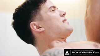 Michael B. takes on two hunks in a raw bareback hospital sexcapade! - 4 image