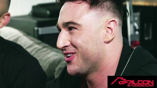 First live cam show with Drew Valentino & Michael Boston - raw, deepthroating, and anal action!