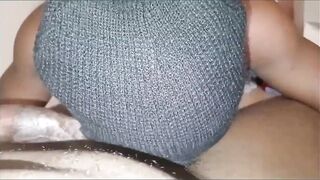 Sweetpebx's BBC pounds a African guy's ass and fills him up with cum