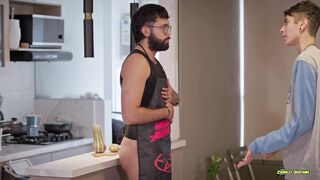 Magic C Rims Camilo Brown & Breeds His Ass in Nudist Chefs Surprise - Creampie Pushout n ATM - 1 image
