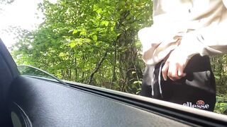 Quick Fun with teen cock in public Forest - 3 image