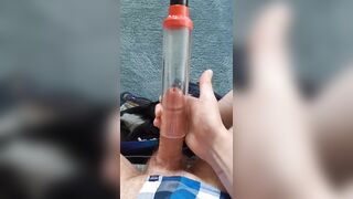 Sitting and sucking my dick with vacuum cleaner - 8 image