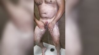 Cicci77 with Pedro in the shower, masturbates piss and cum a lot!! - 3 image