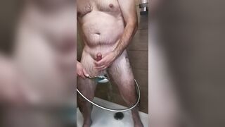 Cicci77 with Pedro in the shower, masturbates piss and cum a lot!! - 9 image