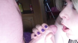 Sissy Slut Luce-Leash Blow And Facial - 2 image