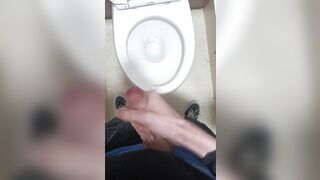 Wanking in a bathroom stall - 6 image