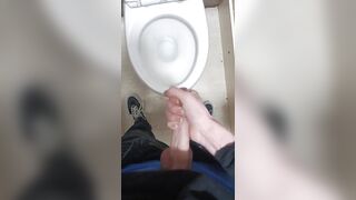 Wanking in a bathroom stall - 8 image