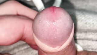 small juicy foreskin cock get out of pants and play with foreskin - 6 image