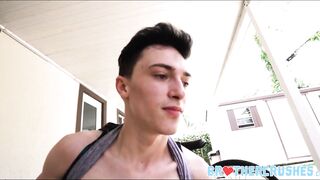 Twink Step Brother Sex With Older Step Brother On Back Patio - 7 image