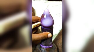 Filling a condom with my creamy cum cum masturbation cumshot - 10 image