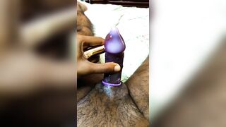 Filling a condom with my creamy cum cum masturbation cumshot - 8 image