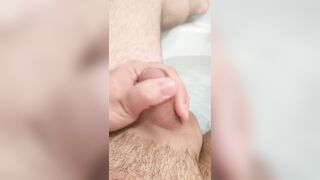 small dick cum in bath - 9 image