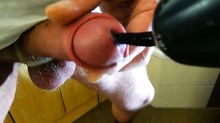 The semen is drilled out of his tail with the impact drill. You've never seen this before. - 8 image