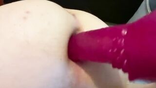 Butt stuffing with pink dildo - 3 image