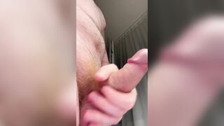 Chubby hairy guy showing his balls and uncut dick very closely - 3 image