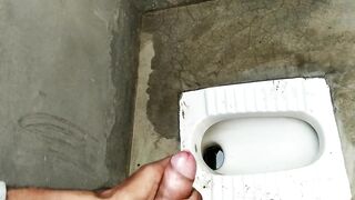 Big cock pissing and masturbation in bathroom - 10 image
