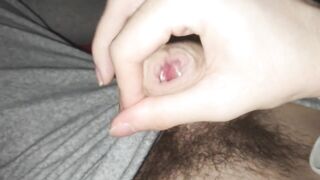 jerking off during the night and cumming - 5 image