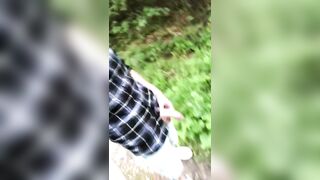 Playing with my dick in the woods - 3 image