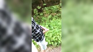Playing with my dick in the woods - 5 image