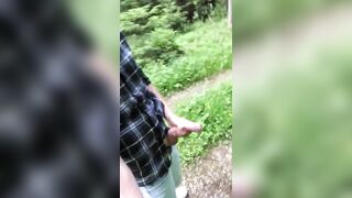 Playing with my dick in the woods - 9 image